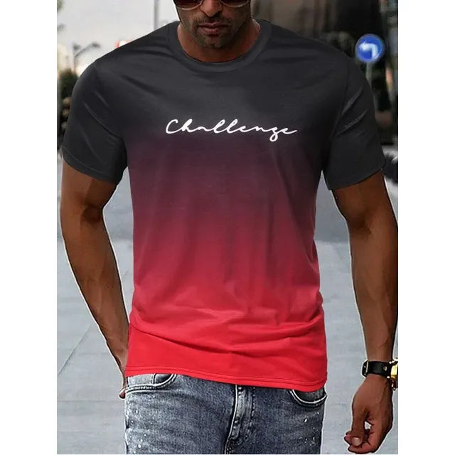 Tate - vintage-t-shirt mit farbverlauf für herren
