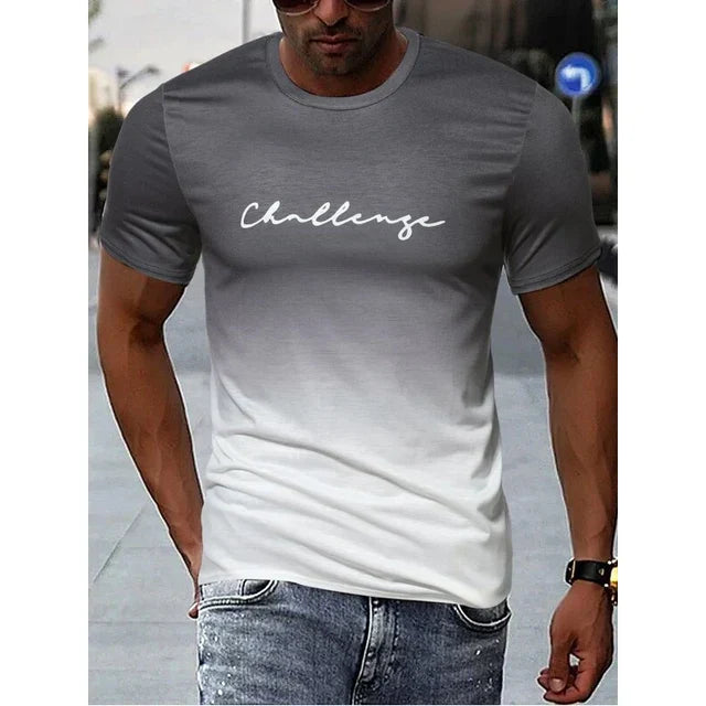 Tate - vintage-t-shirt mit farbverlauf für herren