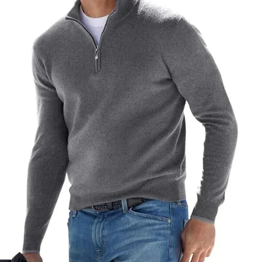 Tom Polo – stylischer reißverschlusspullover für herren (italienisches design)